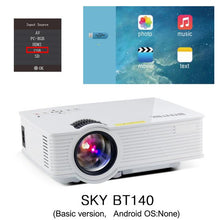 Load image into Gallery viewer, Projector SKY BT140 BYINTEK mini led for Home Theater HDMI (Optional Android Version Support Miracast/Airplay/Google play/APP