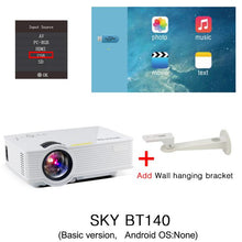 Load image into Gallery viewer, Projector SKY BT140 BYINTEK mini led for Home Theater HDMI (Optional Android Version Support Miracast/Airplay/Google play/APP