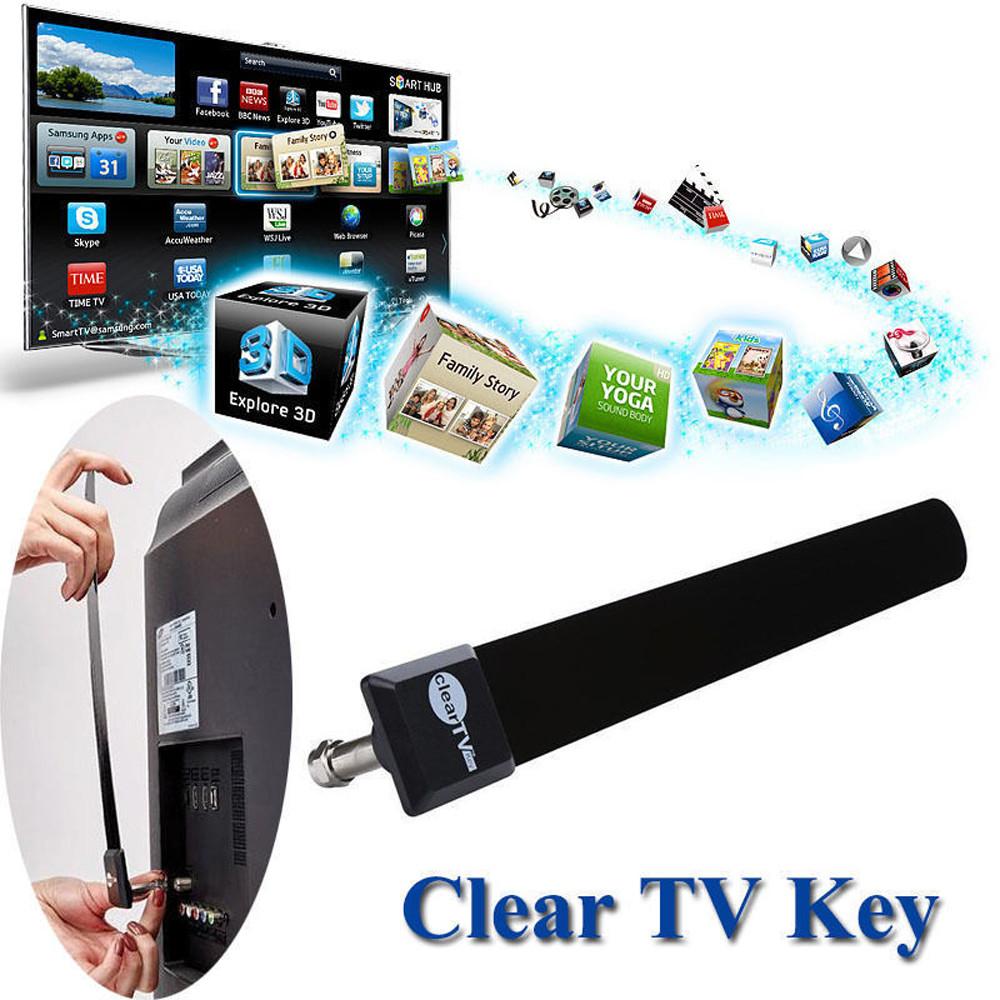 LANDFOX Clear TV Key HDTV FREE TV Digital Indoor Antenna 1080p Ditch Cable As Seen on TV